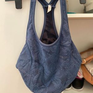 Free People Lace Halter “Movement” Cropped Top